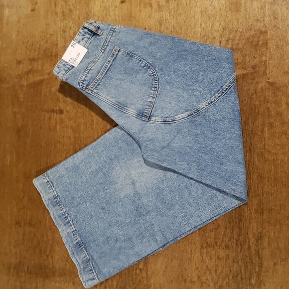 Forever 21 Premium Denim Mid Rise Wide Leg Jeans Size 28 - Picture 1 of 11